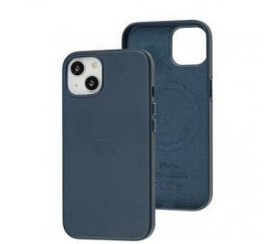 Чохол для IPhone Leather Case MagSafe Pacific Blue