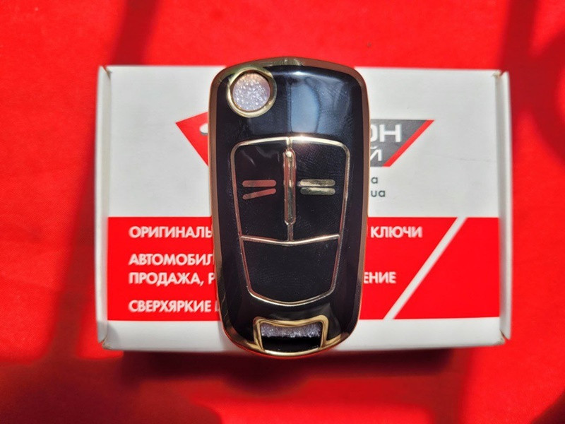 Чохол для ключа Opel TPU Black and Gold Суперякість