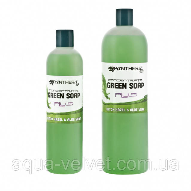 Зелене мило 500 мл Panthera Green Soap + Witch Hazel + Aloe Vera