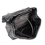 ЧОРНИЙ — стильний стьобаний багатофункціональний жіночий рюкзак від українського виробника (Луцьк, 767), фото 3