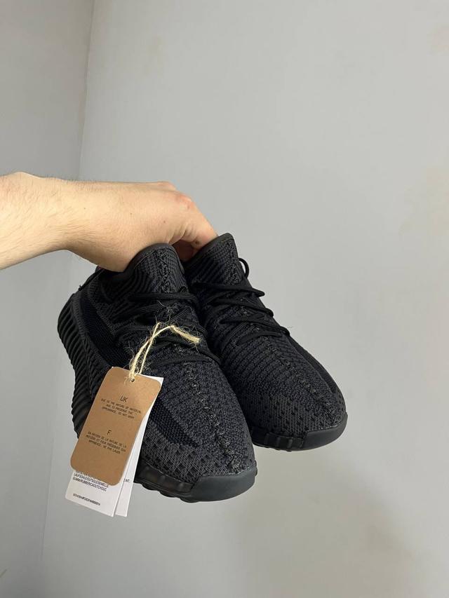 Женские летние кроссовки Adidas Yeezy Boost Full Black 350 v2 Premium ...