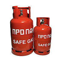 Металлические газовые баллоны SafeGas 12,3 и 27,2 л с вентилем CAVAGNA, с предохранительным клапаном