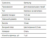 Ковпачок магнетрона Samsung d=14,5 мм h=18 мм (шестигранний отвір), фото 2