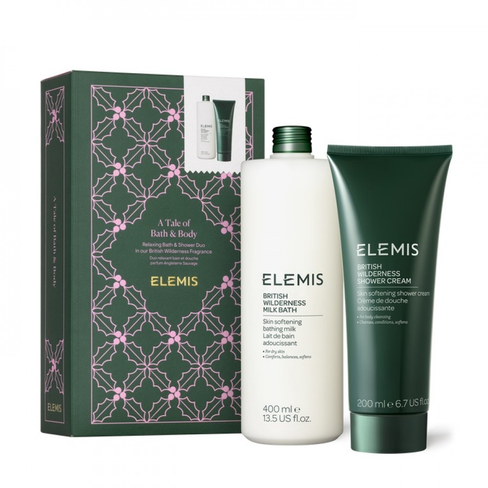 Розслаблюючий дует для ванни та душу Дика природа Британії ELEMIS A Tale of Bath Body British Wilderness Gift Set