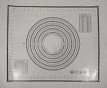 Силіконовий килимок для розкачування тіста 60 см * 50 см