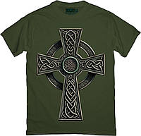 Футболка - Celtic Cross in Olive 9000215-olive