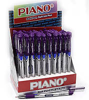 Ручка олійна "Piano" "Classic "фіолет, грип, 50 шт. в упаковке (195_50_vio)