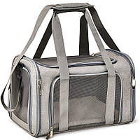 Сумка переноска для кошек и собак 42x28x28 см CosmoPet CP-47 Grey