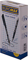 Ручка гелева "пиши-стирай" Erase Slim, чорний, 0.5 mm 12 шт. в упаковке (BM.8300-02)