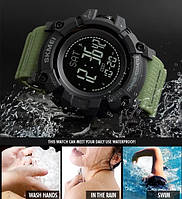 Армейские ударопрочные наручные часы водонепроницаемые и противоударные Skmei Compass мужские часы с компасом