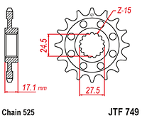 Звезда JT JTF749.16