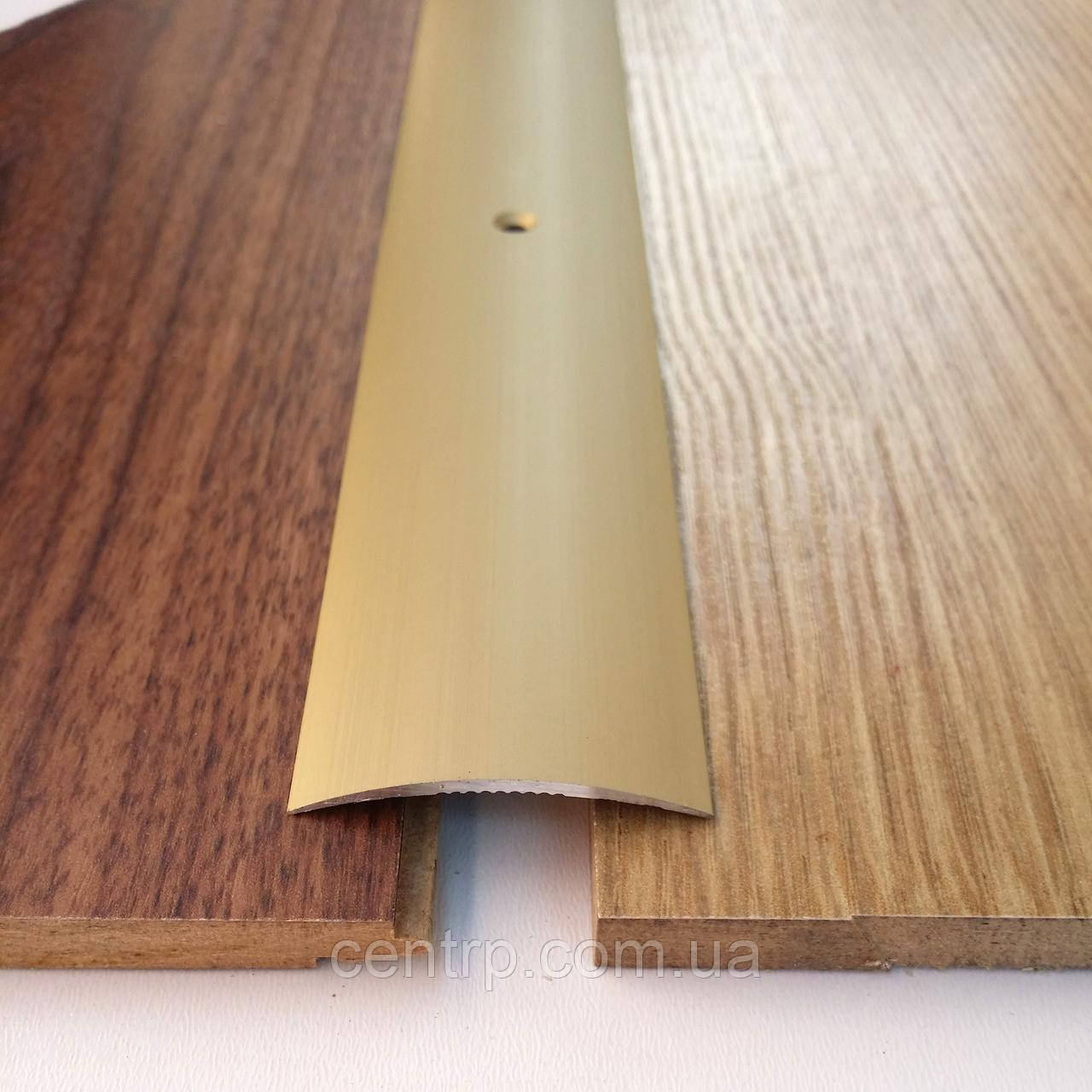 Стикоперекривний поріг для підлоги 40мм. АП 011 анод Золото, 2.7 м, фото 1