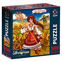 Пазлы Puzzle "Ukrainian girl with the trident", эл., в кор. 26*26*6 см, ТМ Vladi Toys, Україна (DT500-08)