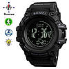 Чоловічий армійський водостійкий тактичний годинник з компасом Skmei Compass, Наручний годинник для військових Компас, фото 2
