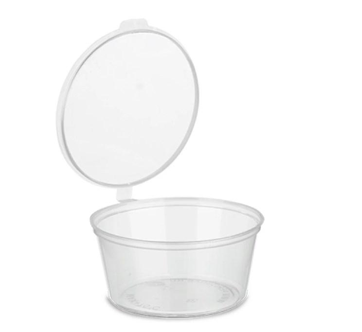 Соусник з кришкою Turkey PP матовий 45 мл d6 см h2,5 см поліпропілен (011912/50/1000), фото 1