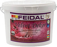 FEIDAL Velvet Dekor интерьерная декоративная краска с бархатистым эффектом 1л Тонированная