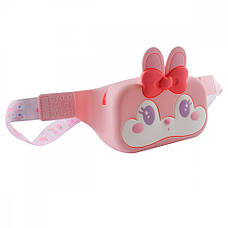 Сумка дитяча на пояс (бананка) UNCLE Rabbit 14*8*4,4см Рожевий, фото 3
