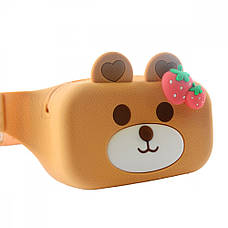 Сумка дитяча на пояс (бананка) UNCLE Bear Strawberry 14*8*4,4см Коричневий, фото 3