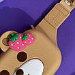 Сумка дитяча на пояс (бананка) UNCLE Bear Strawberry 14*8*4,4см Коричневий, фото 7