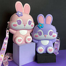 Сумка дитяча на плече UNCLE Rabbit 22,7*16,3*6см Рожевий, фото 5