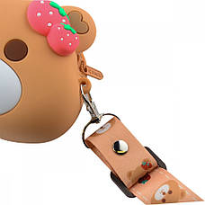 Сумка дитяча на плече UNCLE Bear Strawberry Head 10,5*12,7*4см Коричневий, фото 4