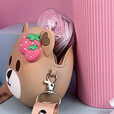Сумка дитяча на плече UNCLE Bear Strawberry Head 10,5*12,7*4см Коричневий, фото 5
