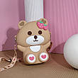 Сумка дитяча на плече UNCLE Bear Strawberry 16*19*6см Коричневий, фото 7