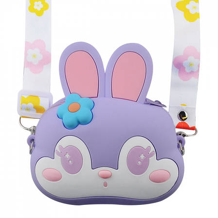 Сумка дитяча на плече UNCLE Rabbit Head 14,4*13,8*4см Фіолетовий, фото 1