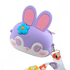 Сумка дитяча на плече UNCLE Rabbit Head 14,4*13,8*4см Фіолетовий, фото 3