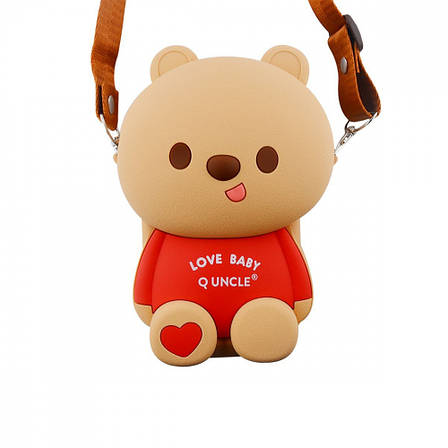 Сумка дитяча на плече UNCLE Bear Love 12,5*15*5см Червоний, фото 1