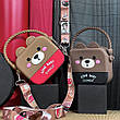 Сумка дитяча на плече UNCLE Bear Love 12*14*4см Чорний, фото 8