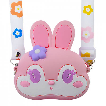 Сумка дитяча на плече UNCLE Rabbit Head 14,4*13,8*4см Рожевий, фото 1