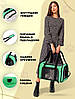 Сумка переноска для котів та собак 42x28x28 см CosmoPet CP-47 Green, фото 6