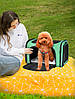 Сумка переноска для котів та собак 42x28x28 см CosmoPet CP-47 Green, фото 5
