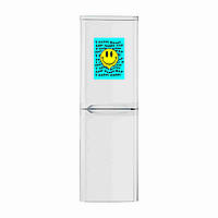Виниловая декоративная наклейка на холодильник "Смайлик. Happy" с оракала