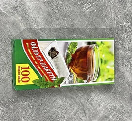 Фільтр пакет для чаю великий 100 штук 18,5х11 см (2000091)