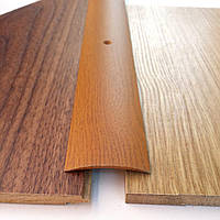 Декоративний поріжок для підлоги ширина 40мм АП 011 під дерево Дуб золотий (фарбований), 2.7 м