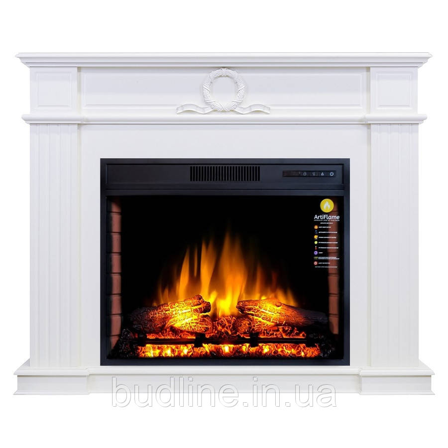 Камінокомплект ArtiFlame NEOCLASSIC AF28S БІЛИЙ Б'ЯНКО (зі звуком)