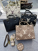 Женская сумка Louis Vuitton Onthego Monogram medium, женская брендовая сумка Луи Виттон, сумки луи витон люкс