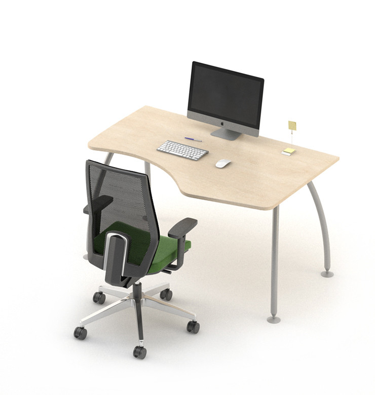 Письмовий кутовий стіл Техно-плюс T1.12.12 ніжки метал стільниця ДСП 1200х900 мм (MConcept-ТМ)