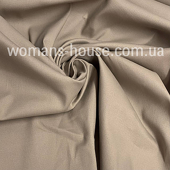 Коттон стрейч щільний Бежевий латте