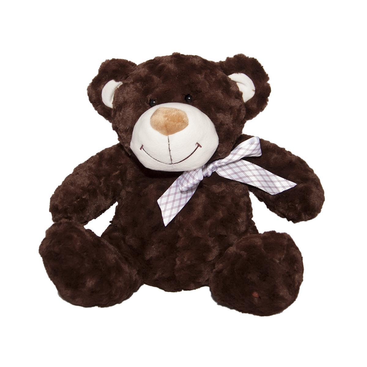 М'яка іграшка — Ведмідь коричневий з бантом (40 см)