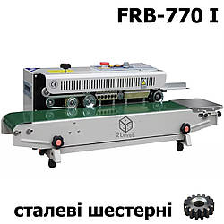 Конвейєрний роликовий зварювач FRB-770I Плоский шов 10 мм Спайник горизонтальний для товстих пакетів і плівок