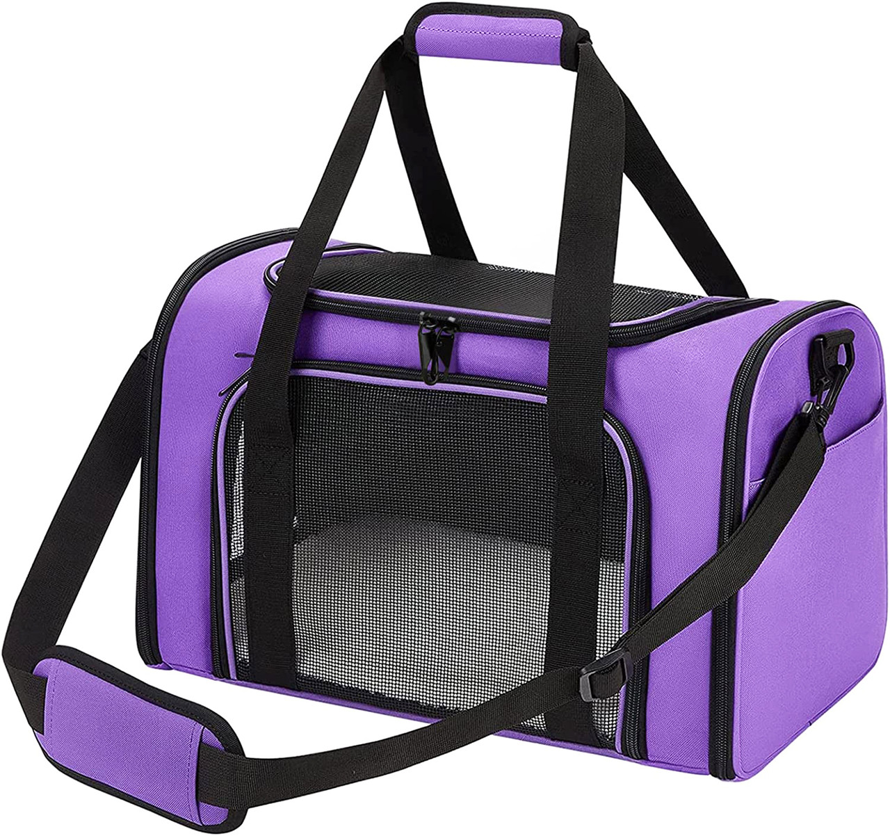 Сумка переноска для котів та собак 42x28x28 см CosmoPet CP-47 Purple