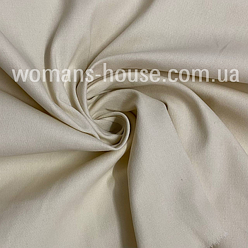 Коттон стрейч щільний Бежевий