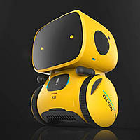 Интерактивный робот игрушка реагирующая на голос и касания Желтый Хіт продажу!