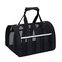 Сумка переноска для кошек и собак L 49x28x27 см CosmoPet CP-46 Black