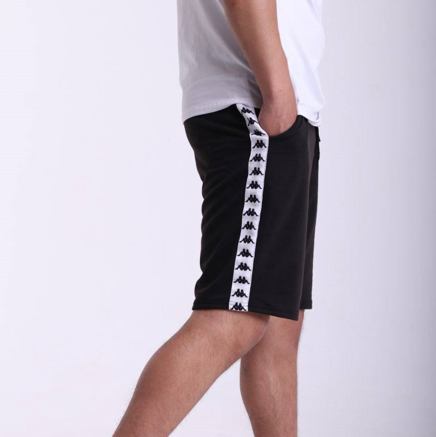 Спортивные шорты Kappa с лампасами мужские, Каппа черные - фото 1 - id-p1870632206