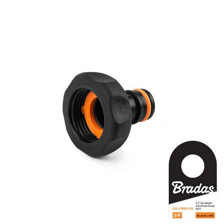 Адаптер на кран з внутрішньою різьбою 3/4",
BLACK LINE SOFT, ECO-PWBS2195, фото 1