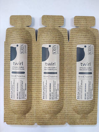 Флюїд для фіксації та живлення кучерявого волосся Screen Purest Twirl Styling Curly Veg Hair Fluid 10 мл, фото 1